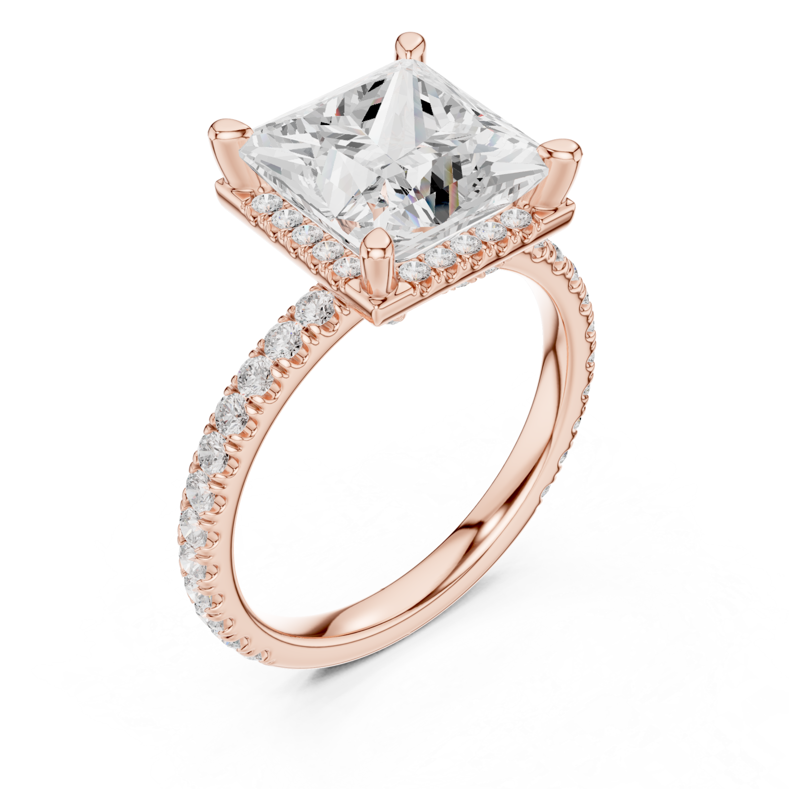  Rose Gold Celestial Aura Statement Ring Right View