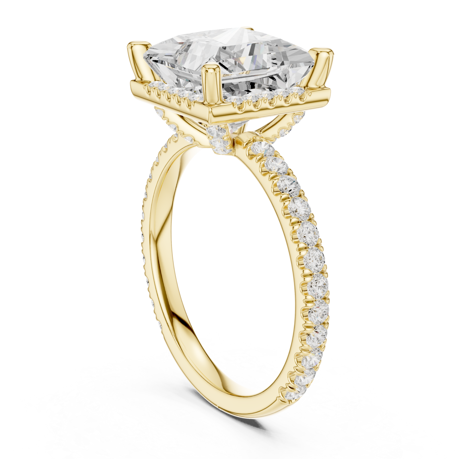 Gold Celestial Aura Statement Ring Left View