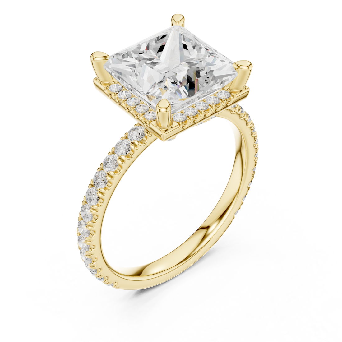 Gold Celestial Aura Statement Ring Right View
