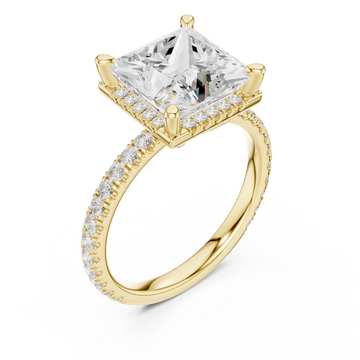 Gold Celestial Aura Statement Ring Right View