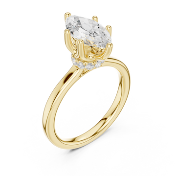 Gold Luminous Marquise Elegance Ring Right View