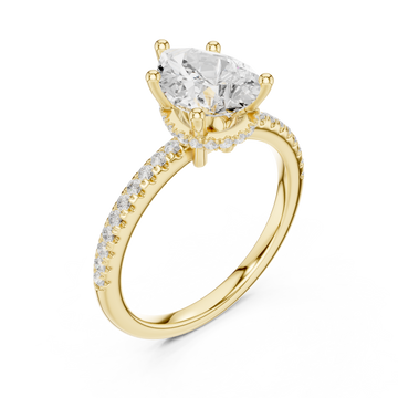 Gold Harmonia Whisper Petite Solitaire Right View