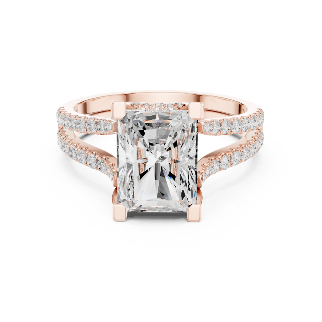  Rose Gold Eternal Embrace Radiance Ring Right View