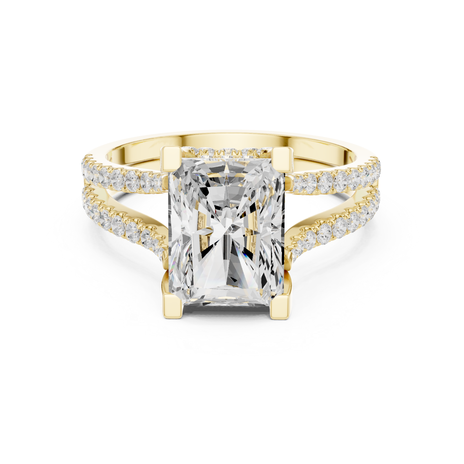  Gold Eternal Embrace Radiance Ring Front View