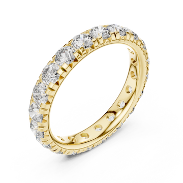 Gold Serenity Luxe Eternity Band Ring Right View