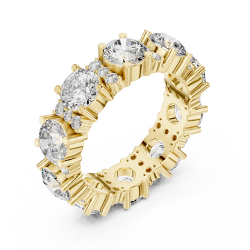 Gold Aurora Radiant Horizon Statement Ring Right View