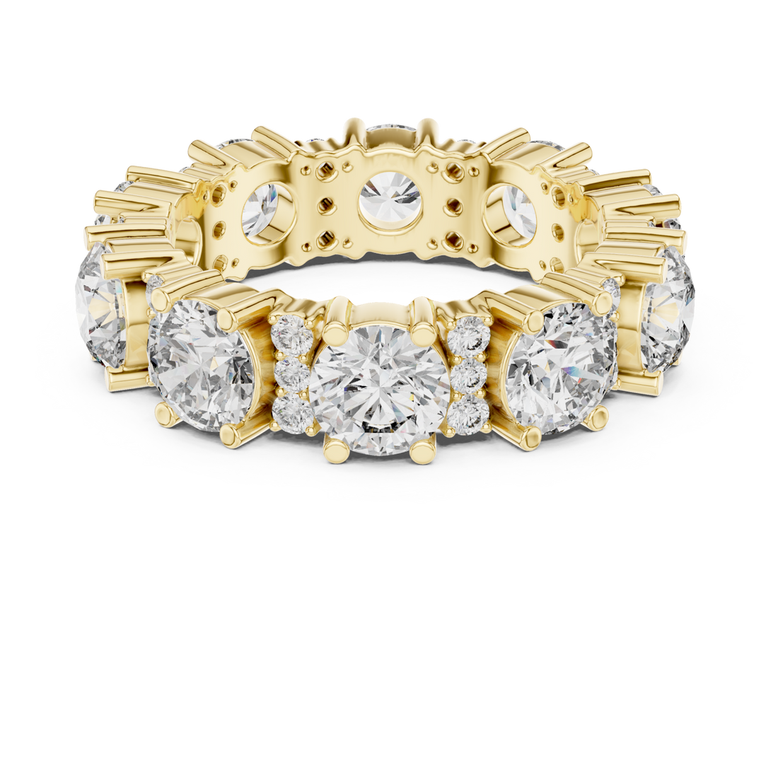 Gold Aurora Radiant Horizon Statement Ring Right View