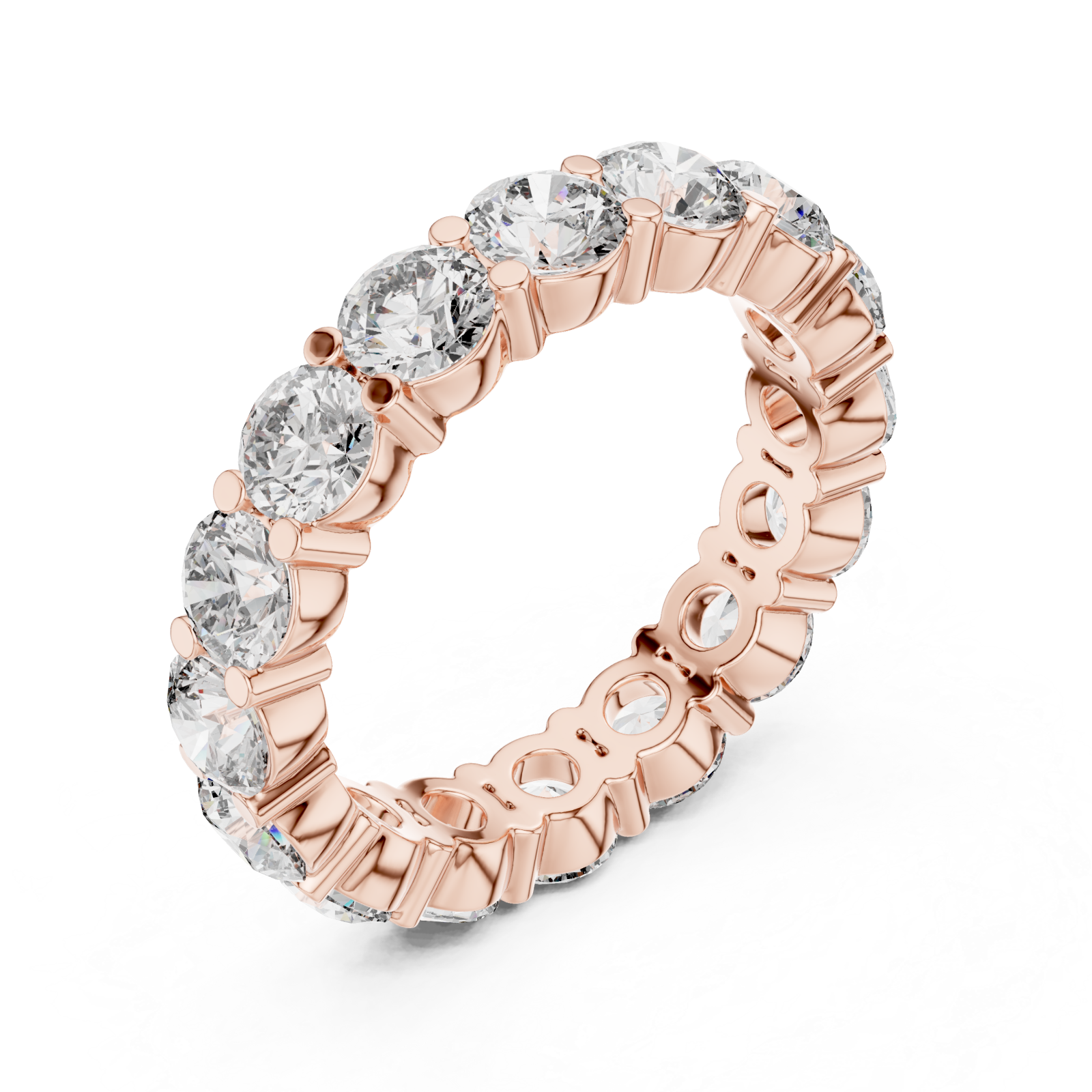  Rose Gold Pure Grace Classic Eternity Ring Right View