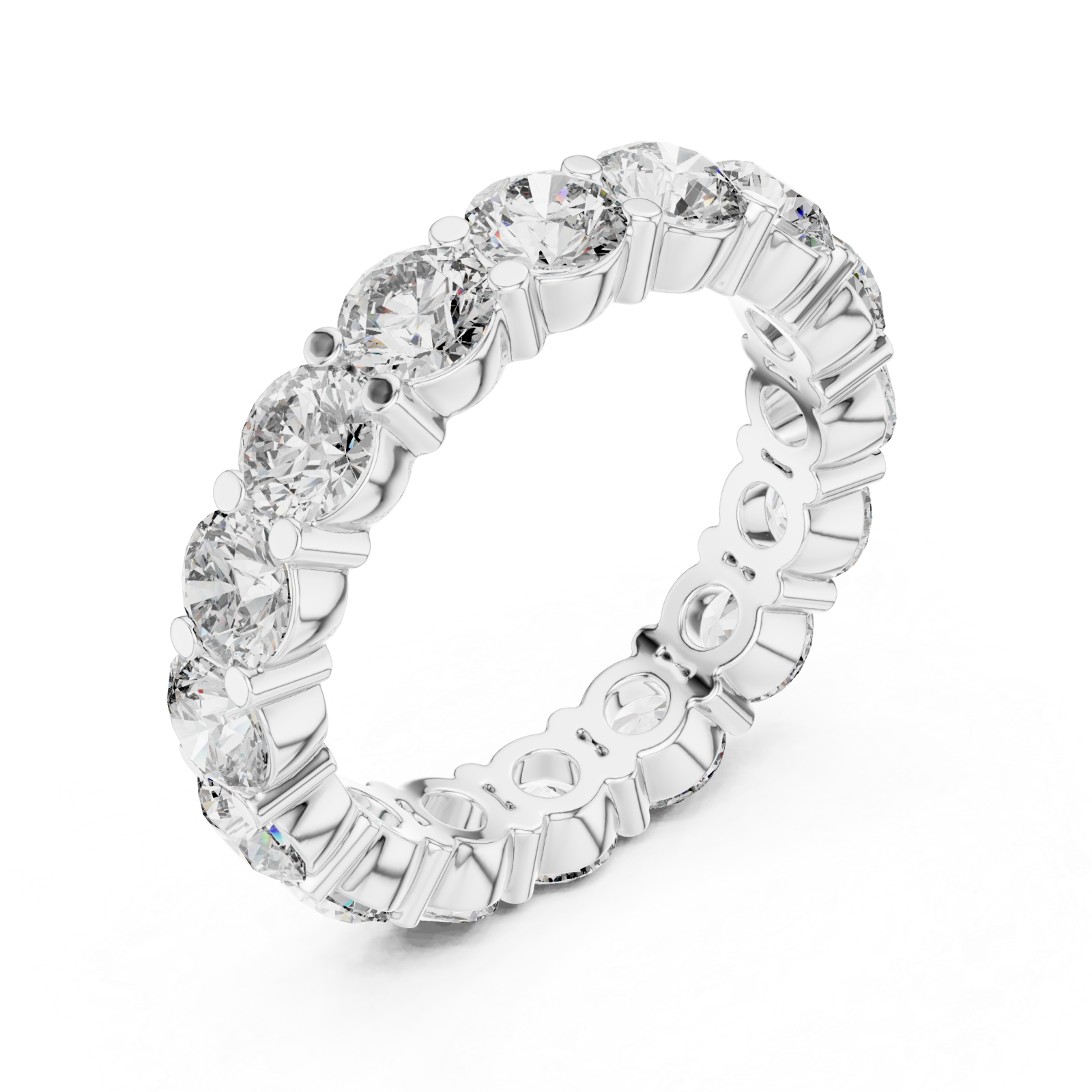  White Gold Pure Grace Classic Eternity Ring Right View