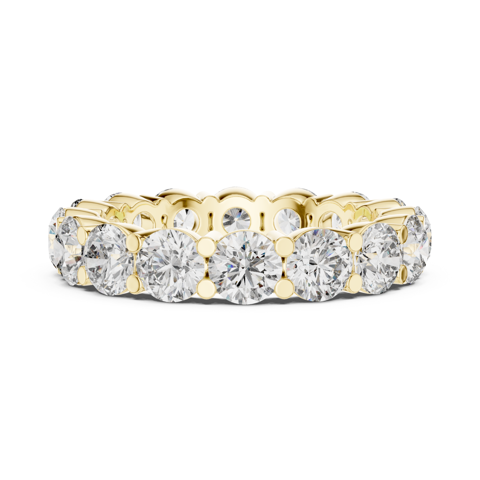  Gold Pure Grace Classic Eternity Ring Side View