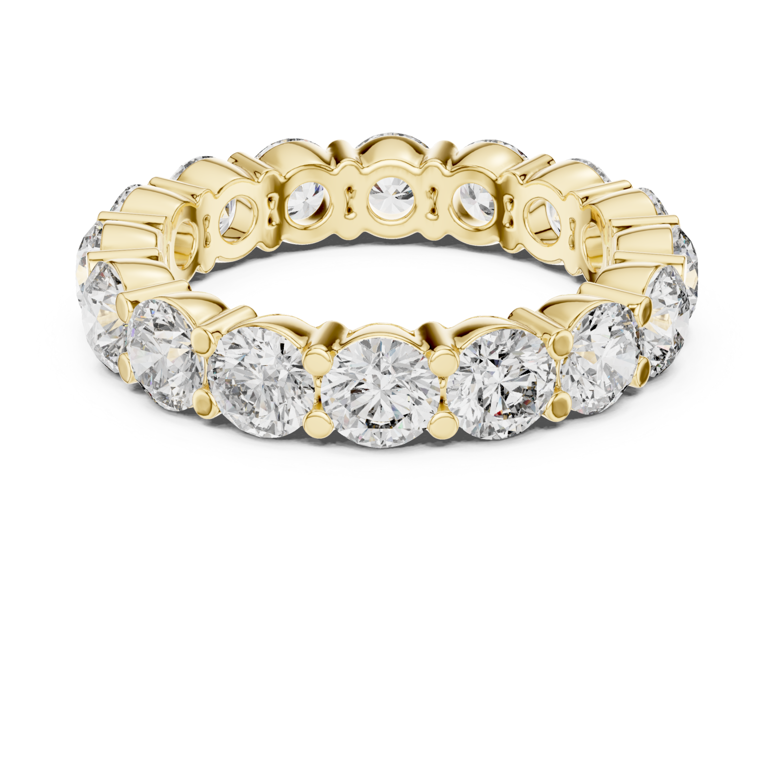  Gold Pure Grace Classic Eternity Ring Front View