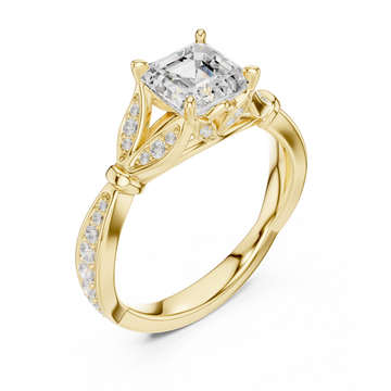 Gold Imperial Crest Regal Ring Right View