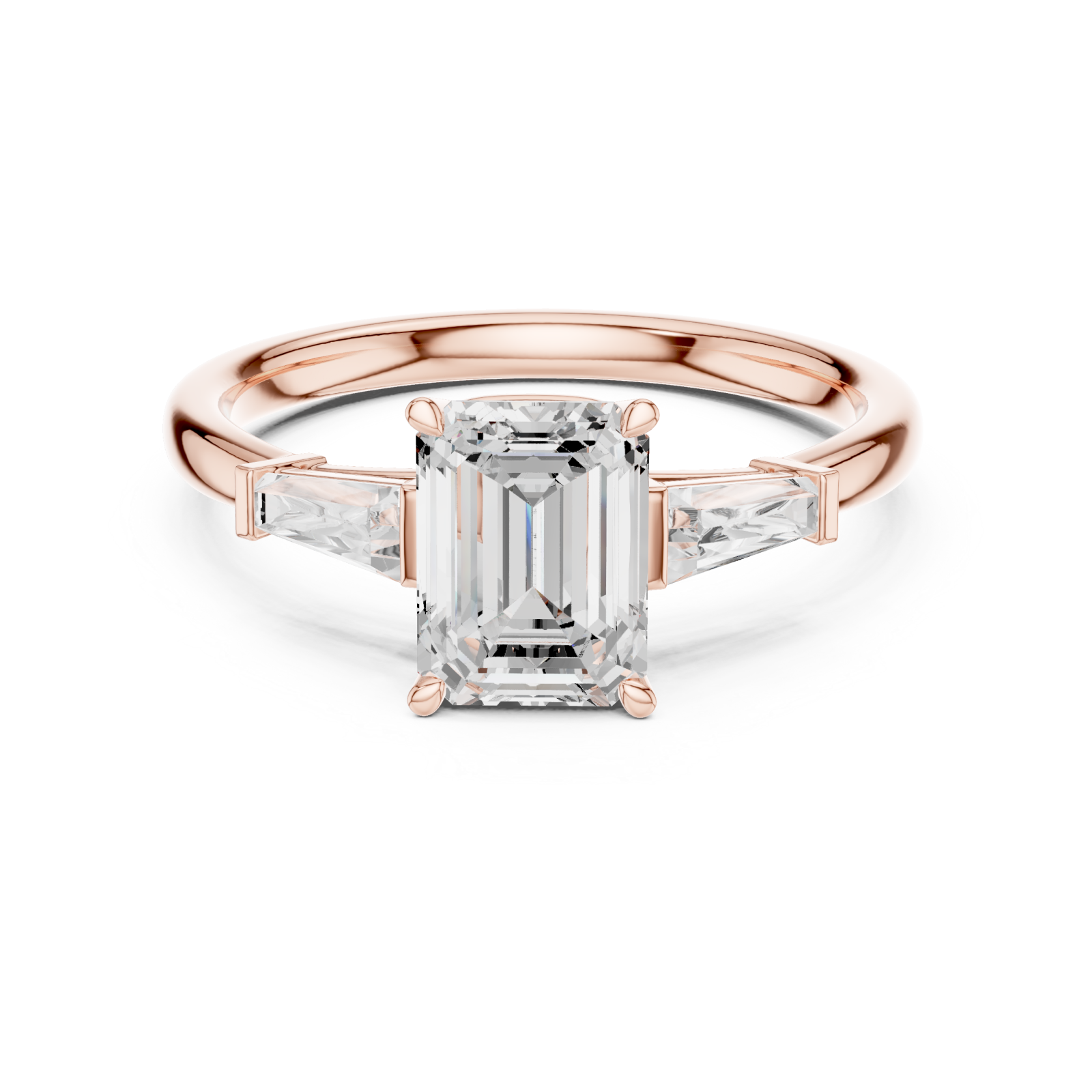  Rose Gold Opulent Serenity Ring Front View