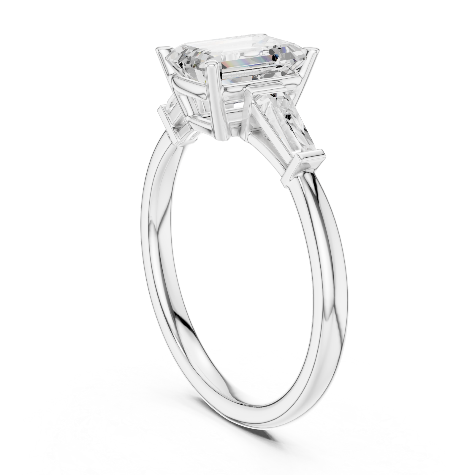  White Gold Opulent Serenity Ring Left View