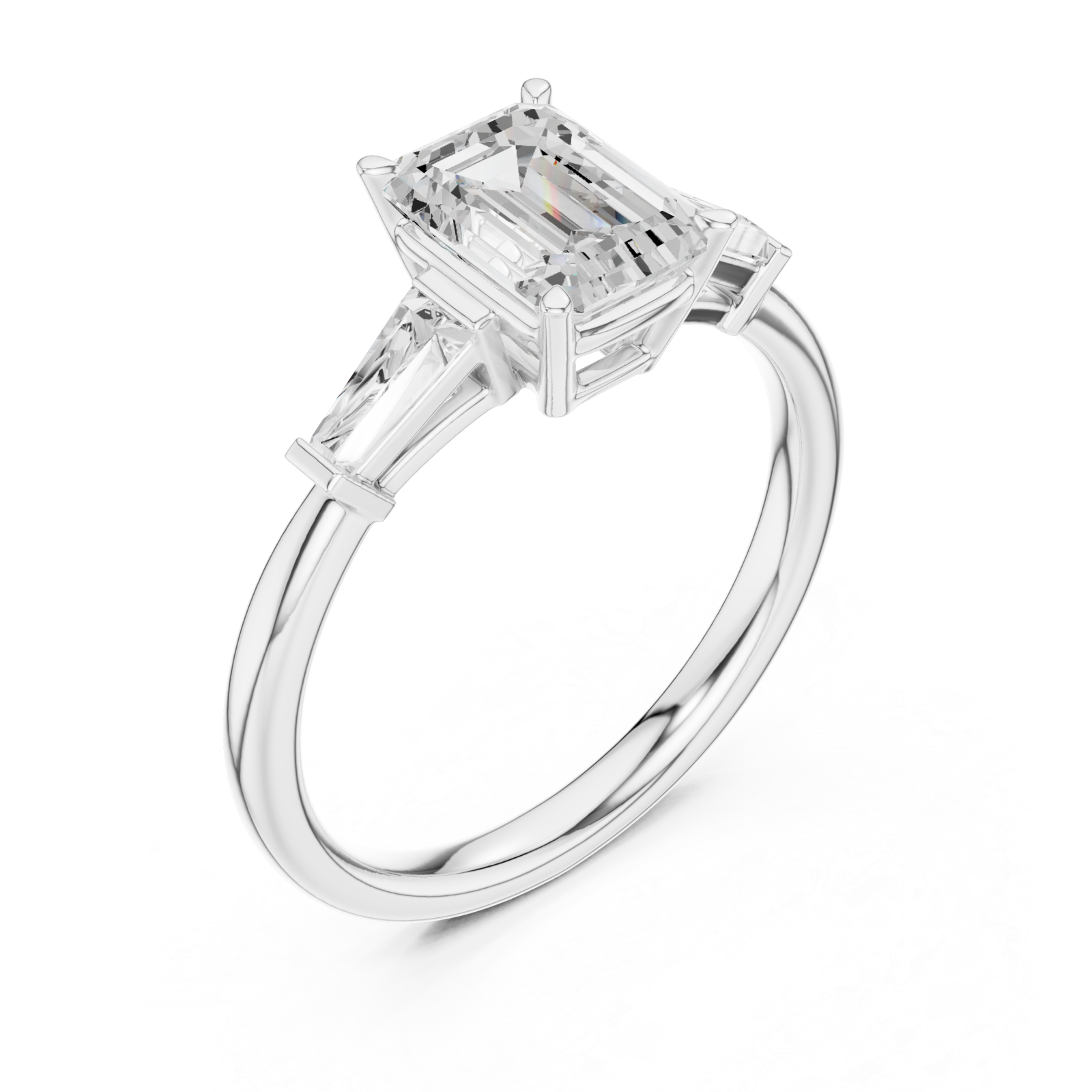  White Gold Opulent Serenity Ring Right View