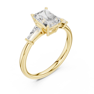 Gold Radiant Horizon Illusion Ring Right View