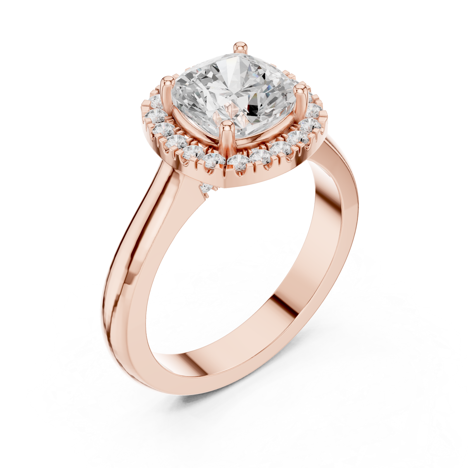  Rose Gold Radiance Muse Solitaire Luxe Ring Right View