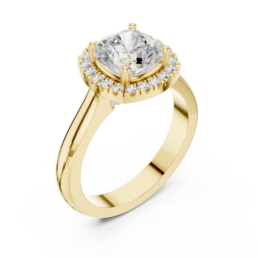Gold Radiance Muse Solitaire Luxe Ring Right View