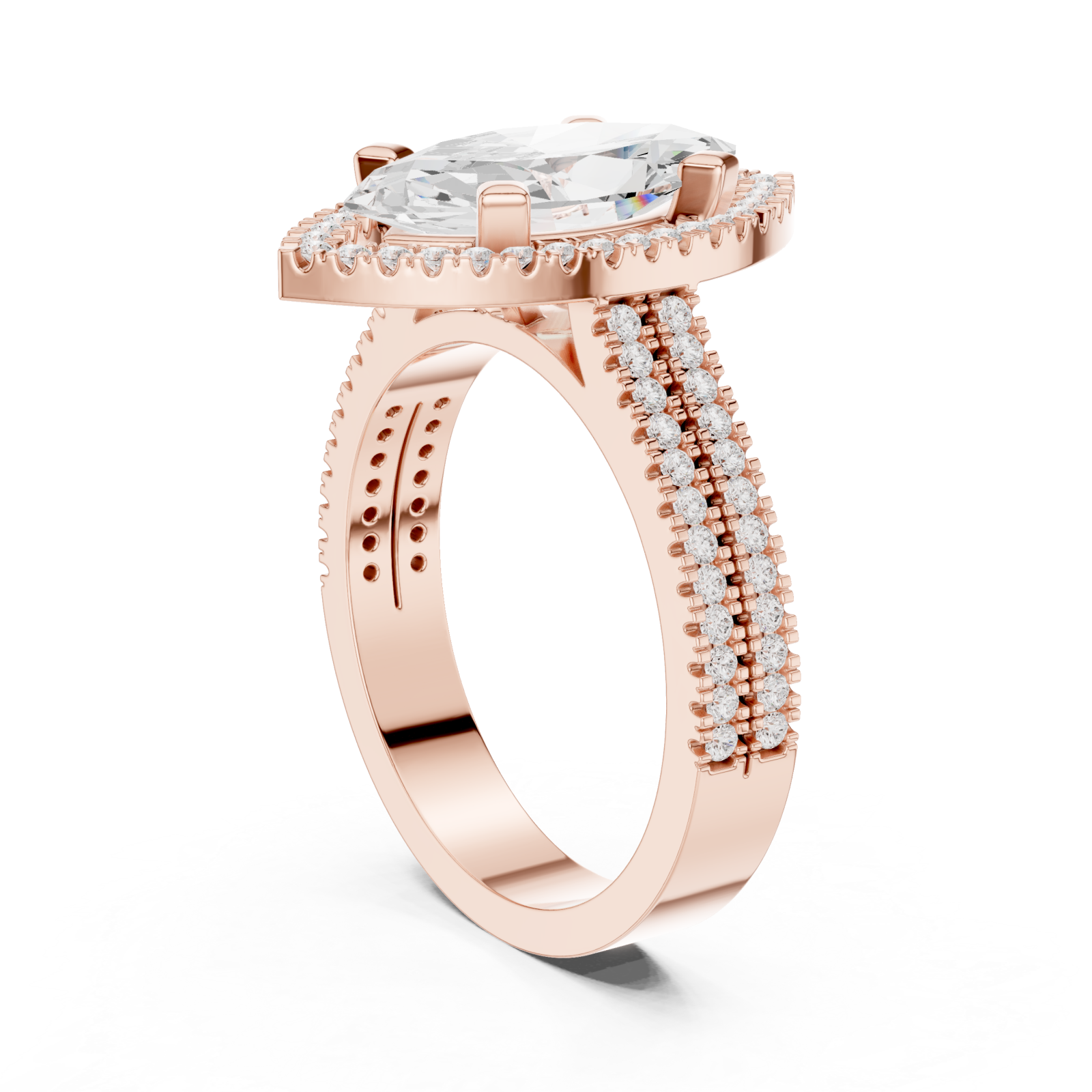  Rose Gold Mirage Enchant Premier Ring Left View