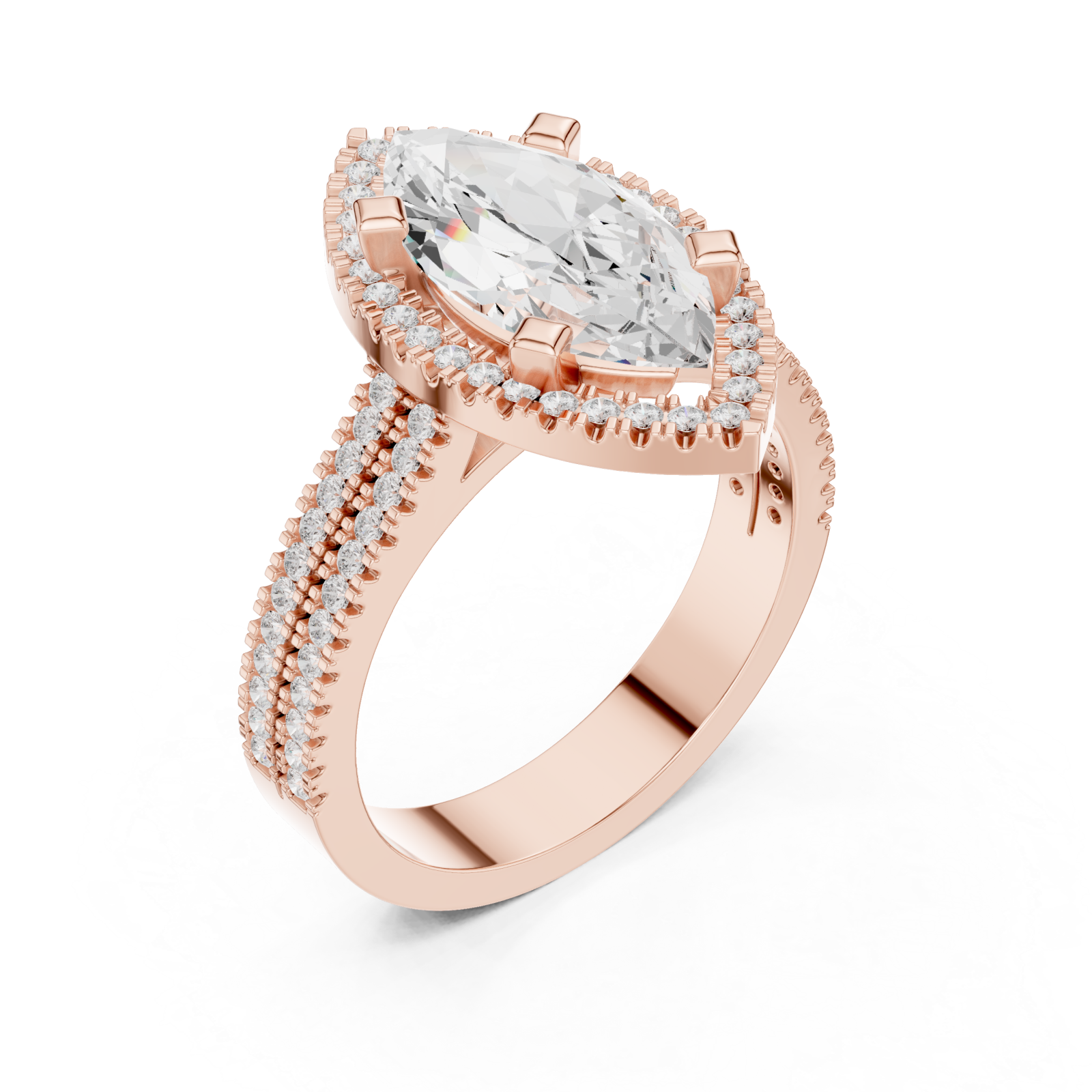  Rose Gold Mirage Enchant Premier Ring Right View