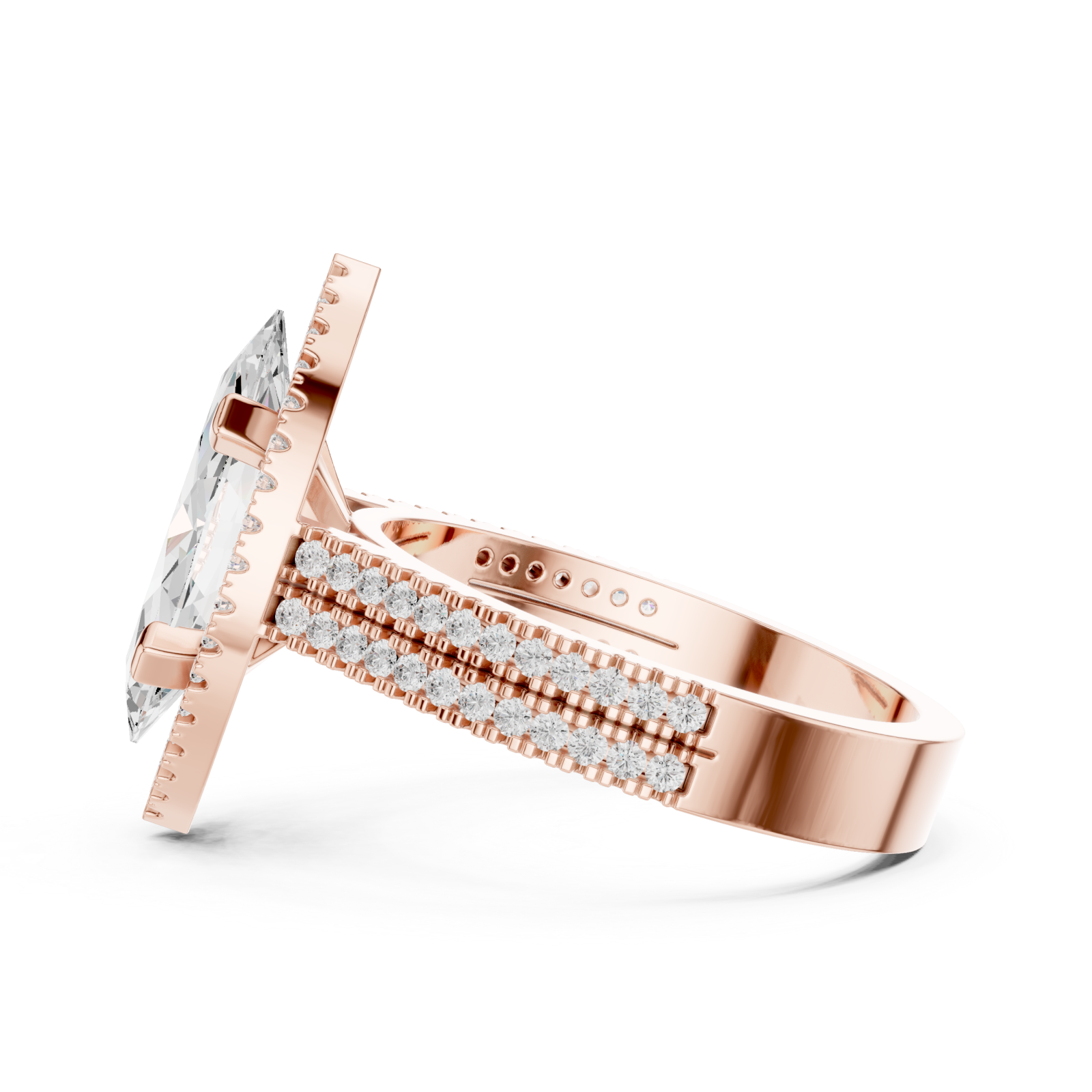  Rose Gold Mirage Enchant Premier Ring Side View