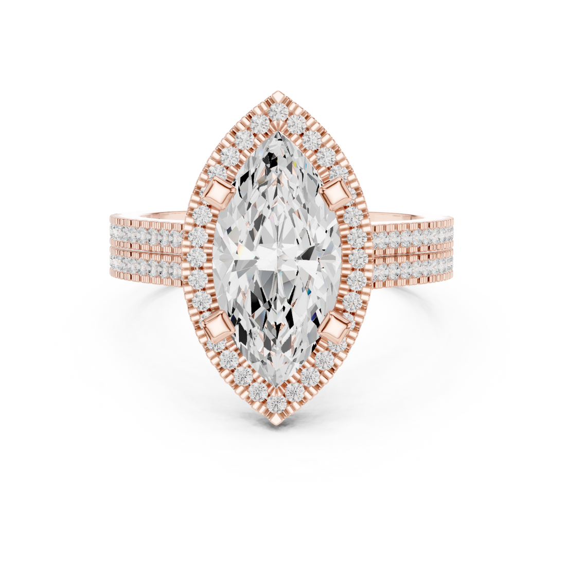  Rose Gold Mirage Enchant Premier Ring Right View