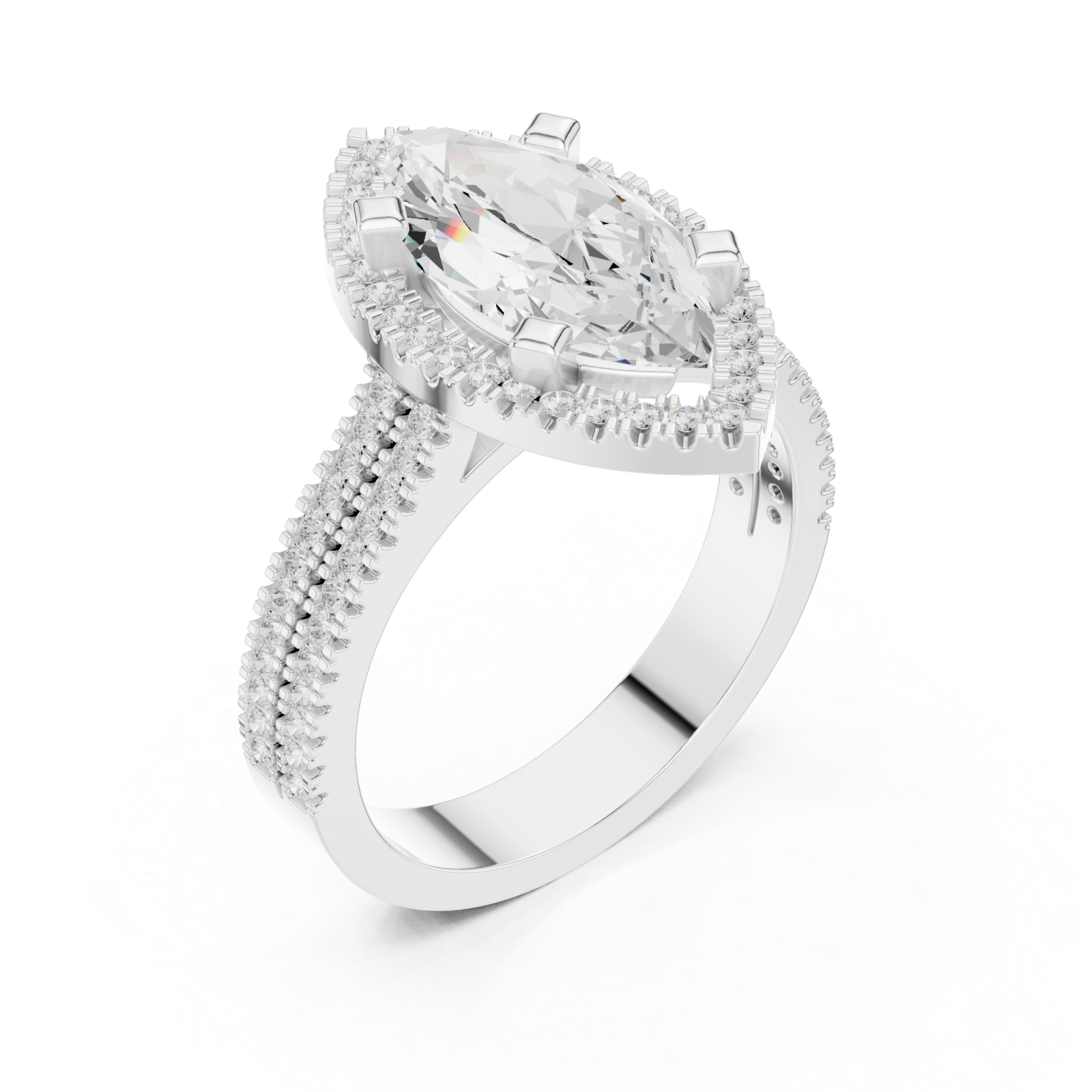  White Gold Mirage Enchant Premier Ring Right View