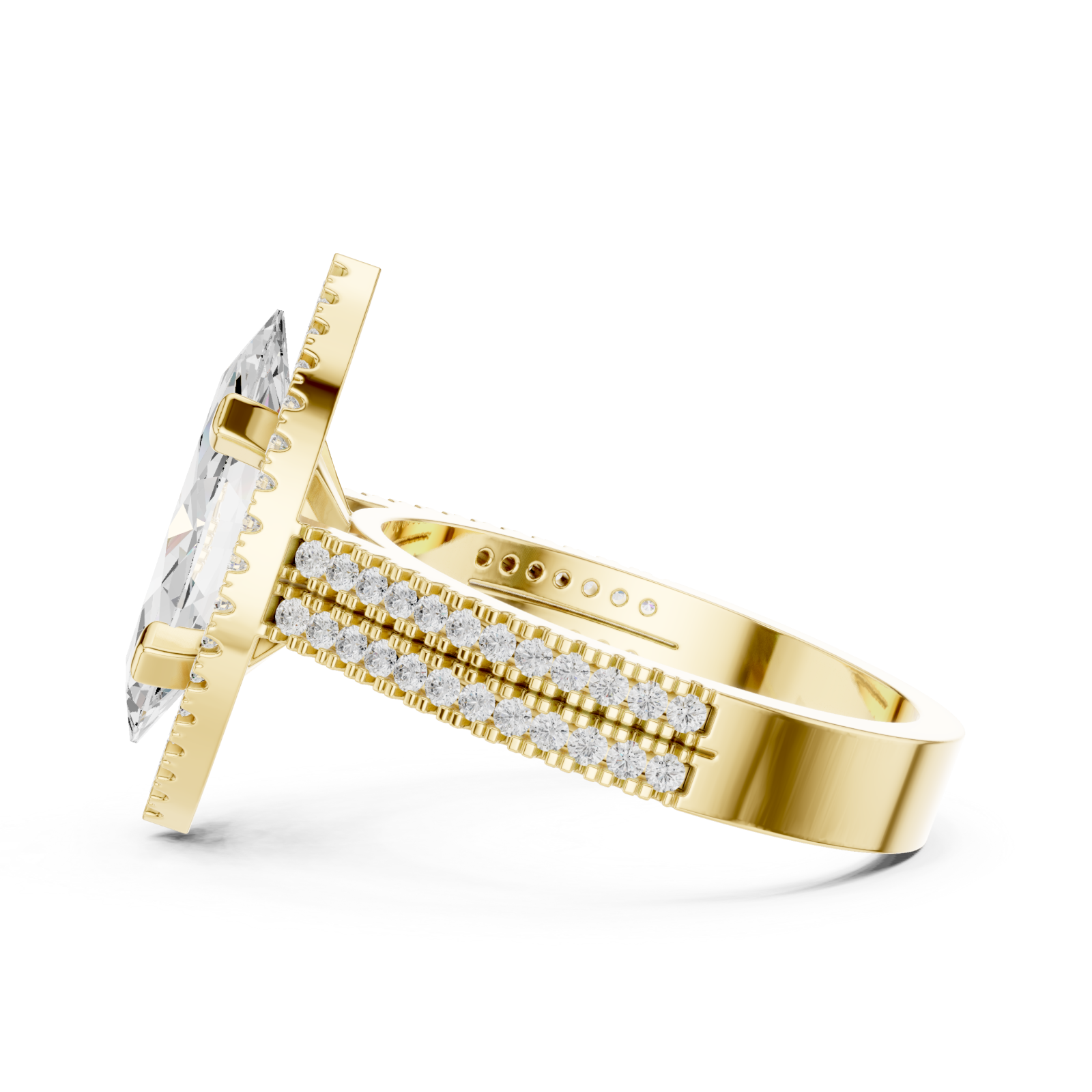  Gold Mirage Enchant Premier Ring Side View
