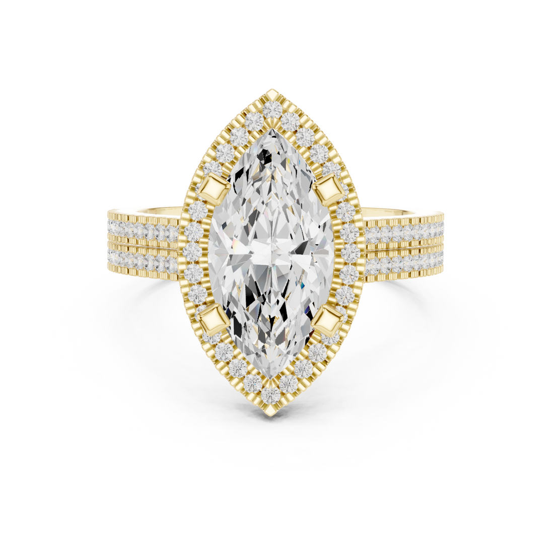 Gold Mirage Enchant Premier Ring Right View