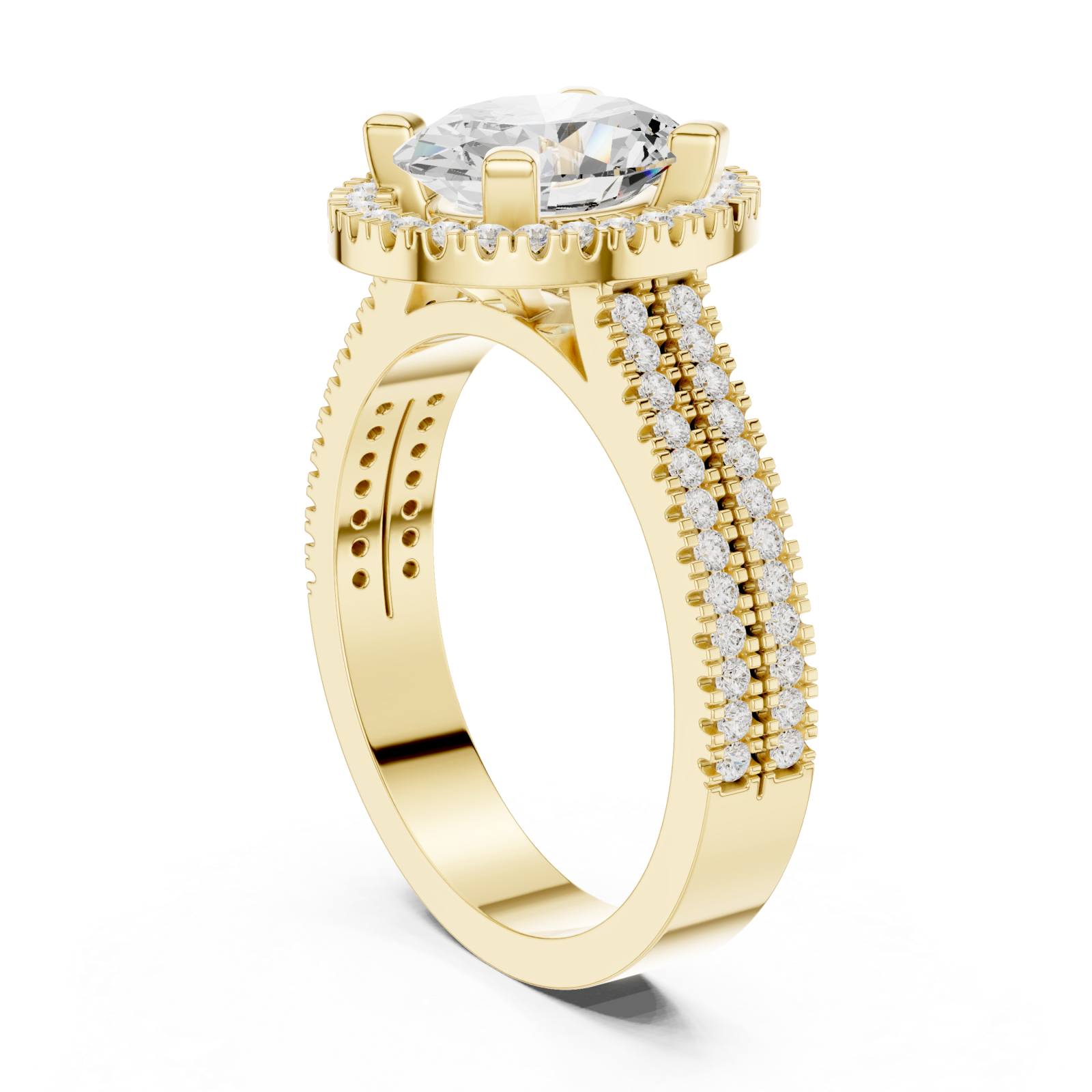  Gold Grand Ovation Regal Statement Ring Left View
