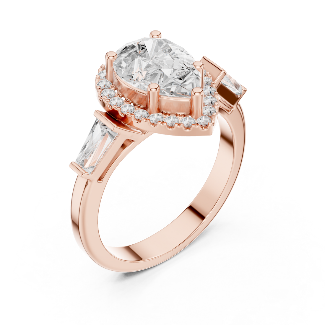  Rose Gold Opulent Marquis Touch Signature Ring Right View
