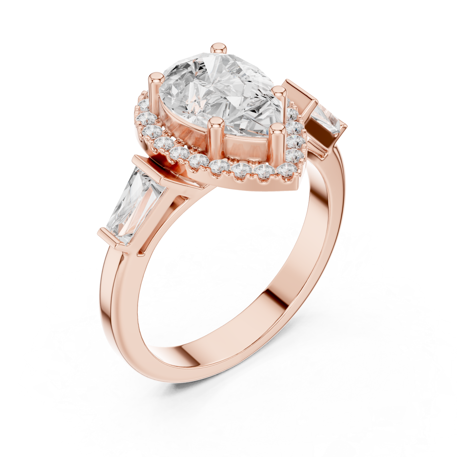  Rose Gold Opulent Marquis Touch Signature Ring Right View