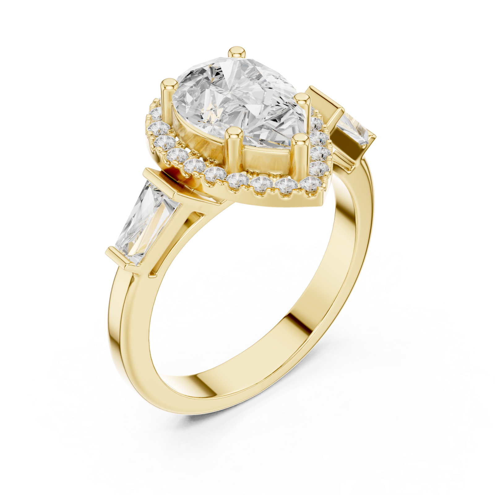 Gold Opulent Marquis Touch Signature Ring Right View