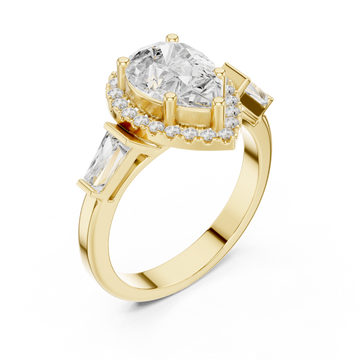 Gold Opulent Marquis Touch Signature Ring Right View