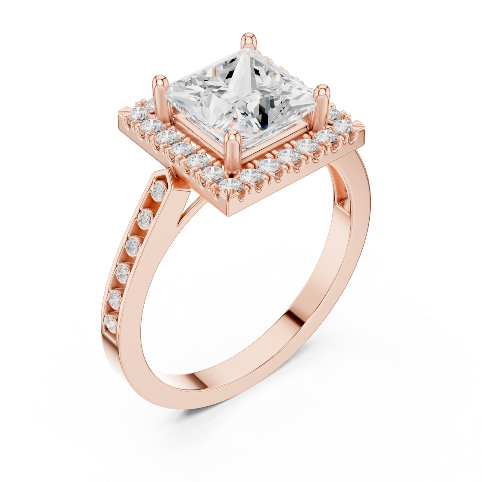  Rose Gold Regal Aura Signature Ring Right View