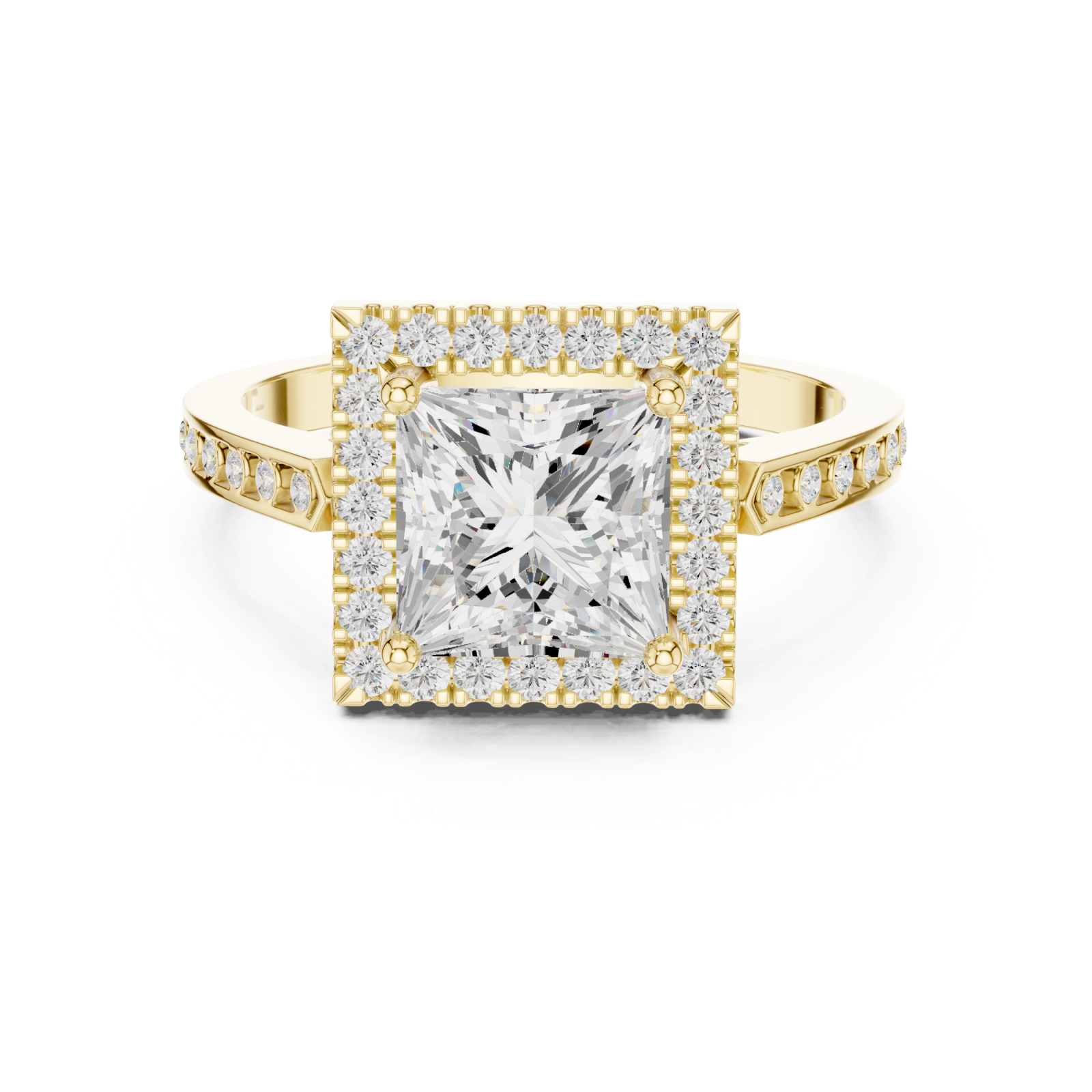  Gold Regal Aura Signature Ring Front View