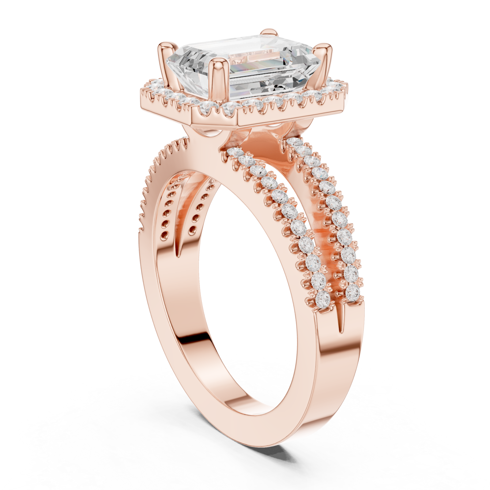  Rose Gold Celestial Harmony Statement Ring Left View