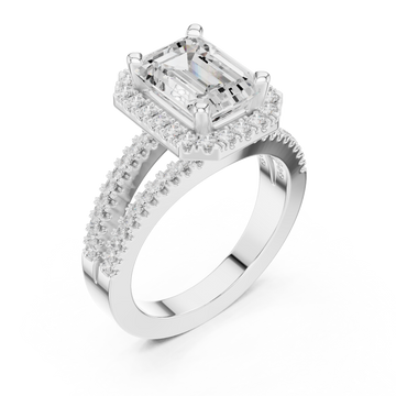  White Gold Celestial Harmony Statement Ring Right View