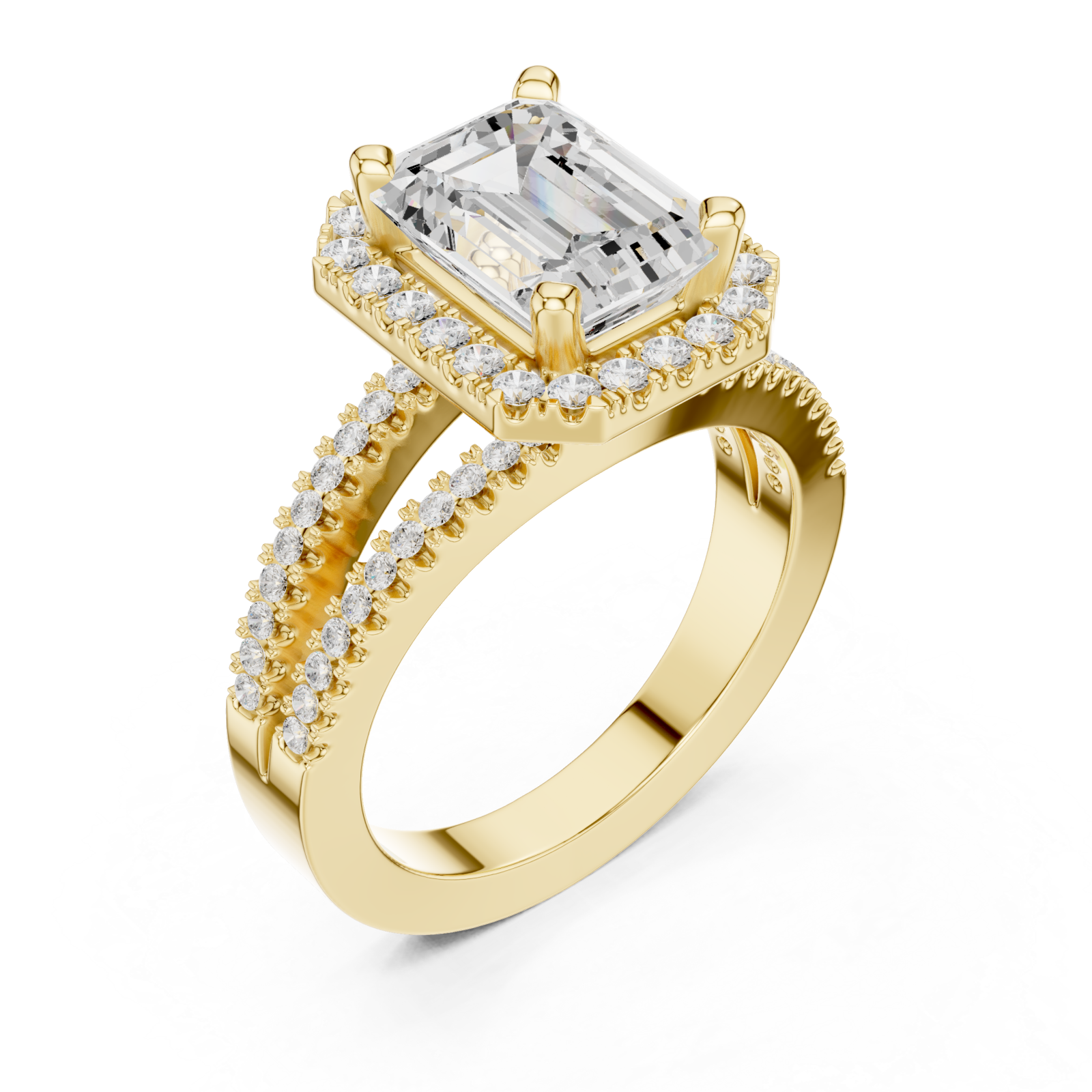 Gold Celestial Harmony Statement Ring Right View