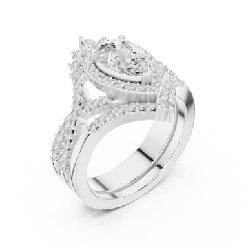  White Gold Celestial Crown Eternity Ring Right View