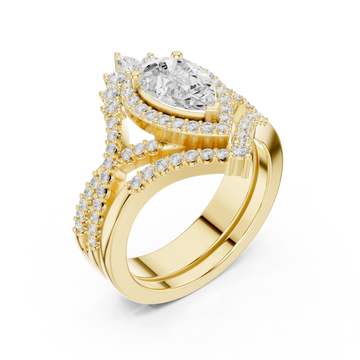Gold Celestial Crown Eternity Ring Right View