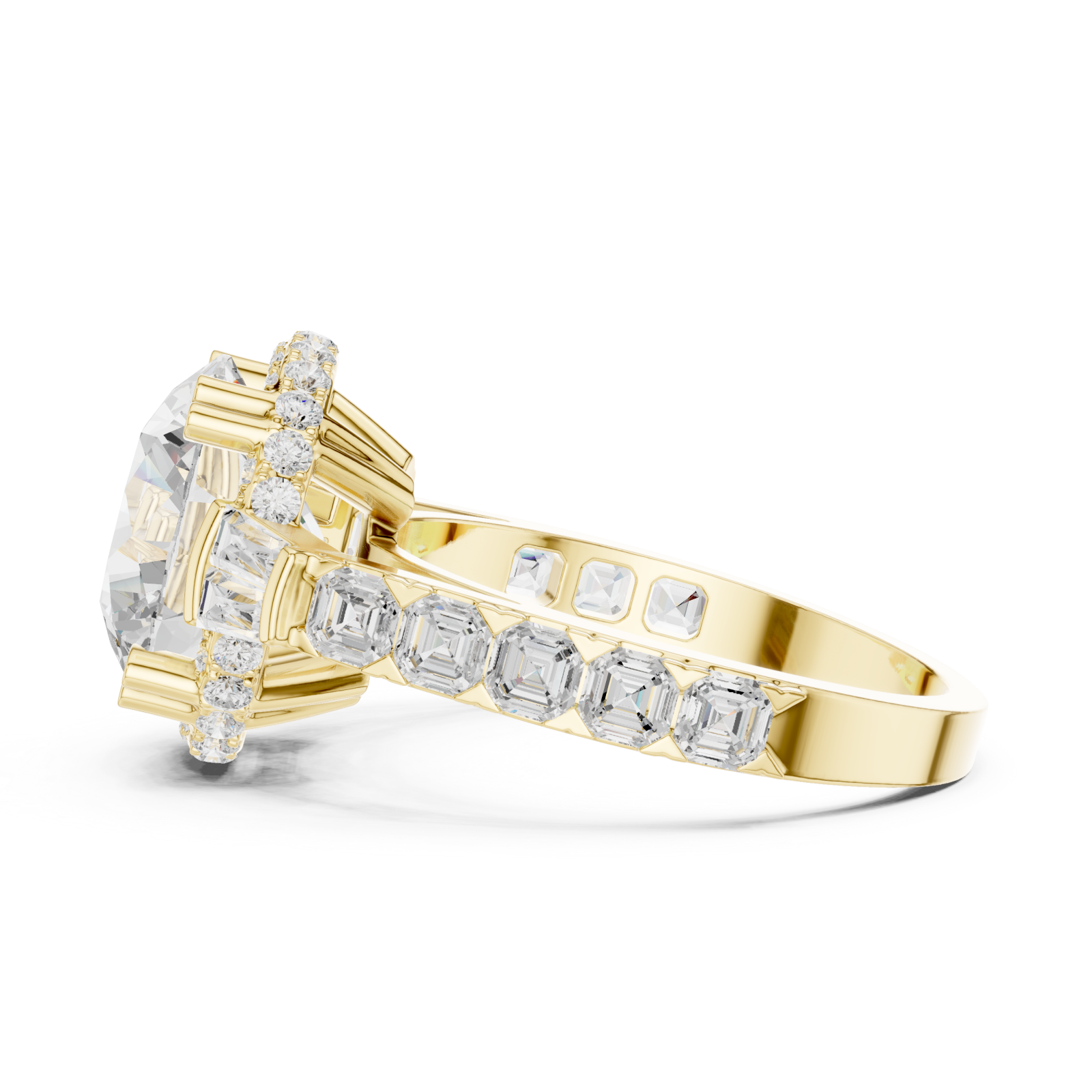  Gold Radiance Crest Regal Ring Side View