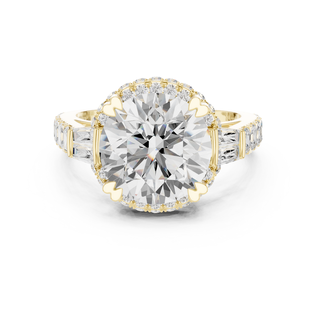 Gold Radiance Crest Regal Ring Right View