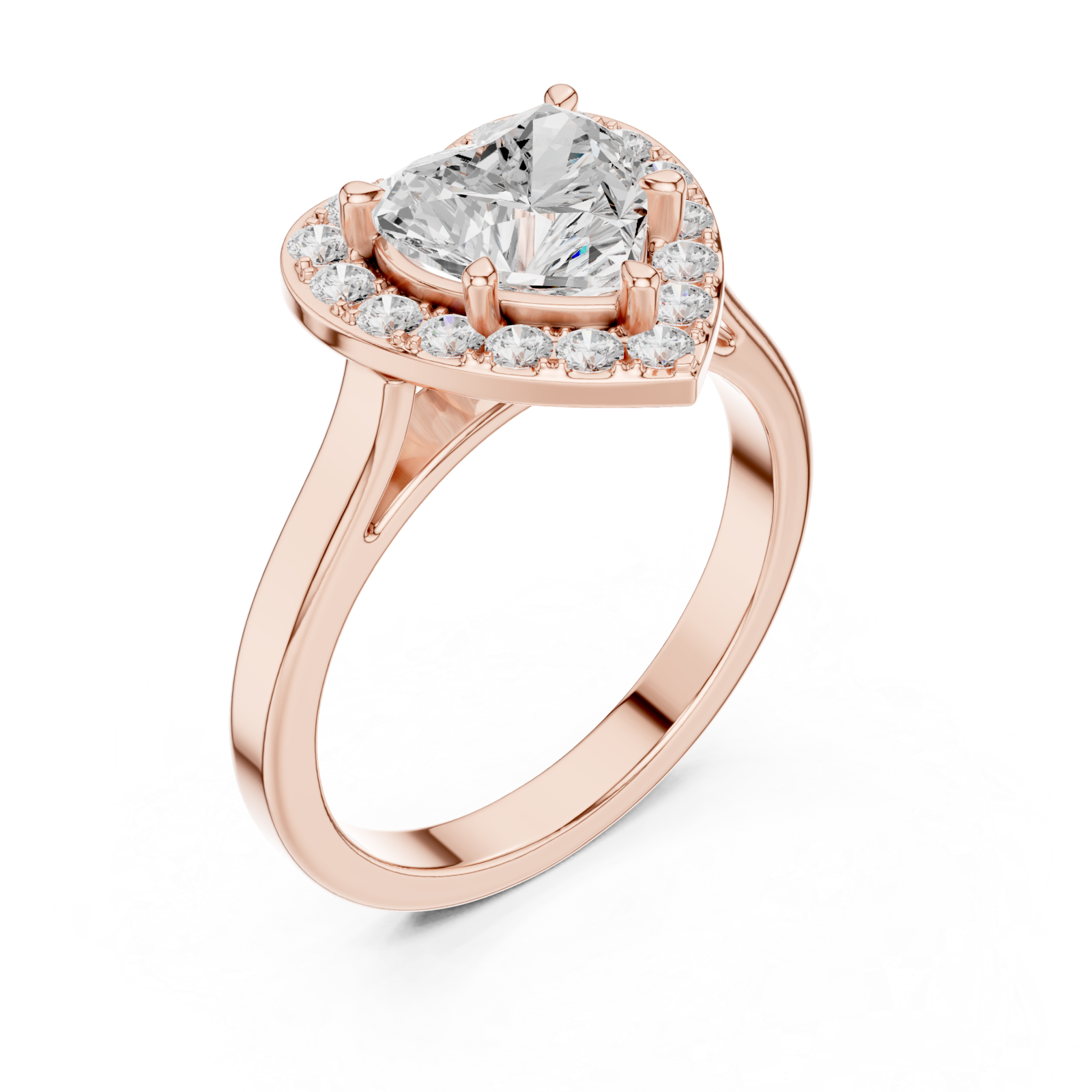  Rose Gold Pure Promise Solitaire Ring Right View