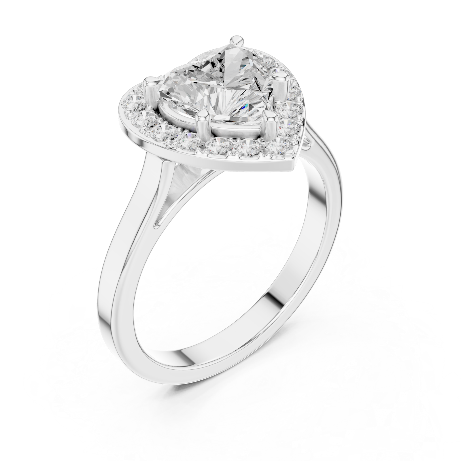  White Gold Pure Promise Solitaire Ring Right View