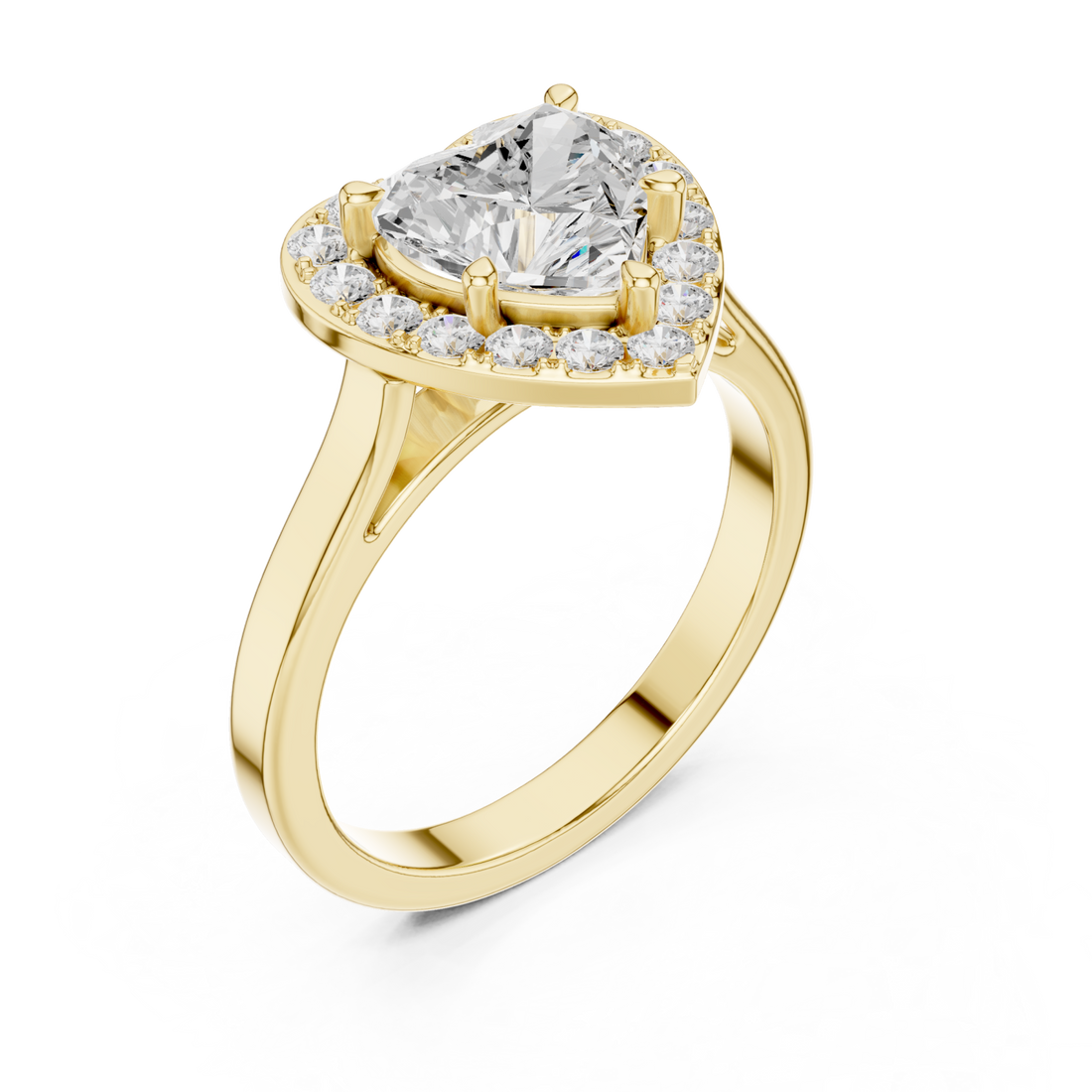 Gold Pure Promise Solitaire Ring Right View