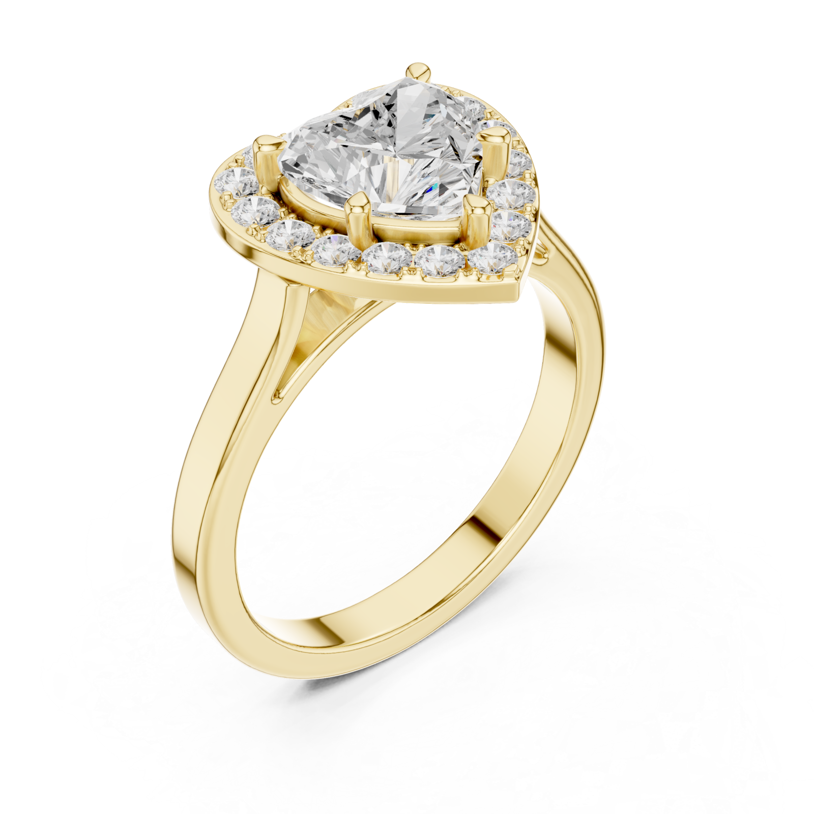 Gold Pure Promise Solitaire Ring Right View