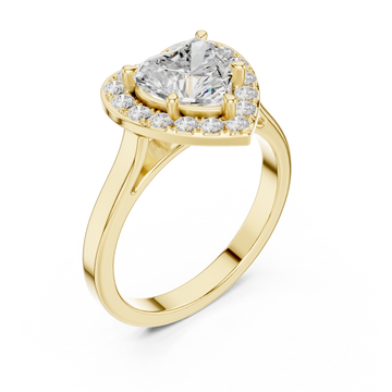 Gold Pure Promise Solitaire Ring Right View