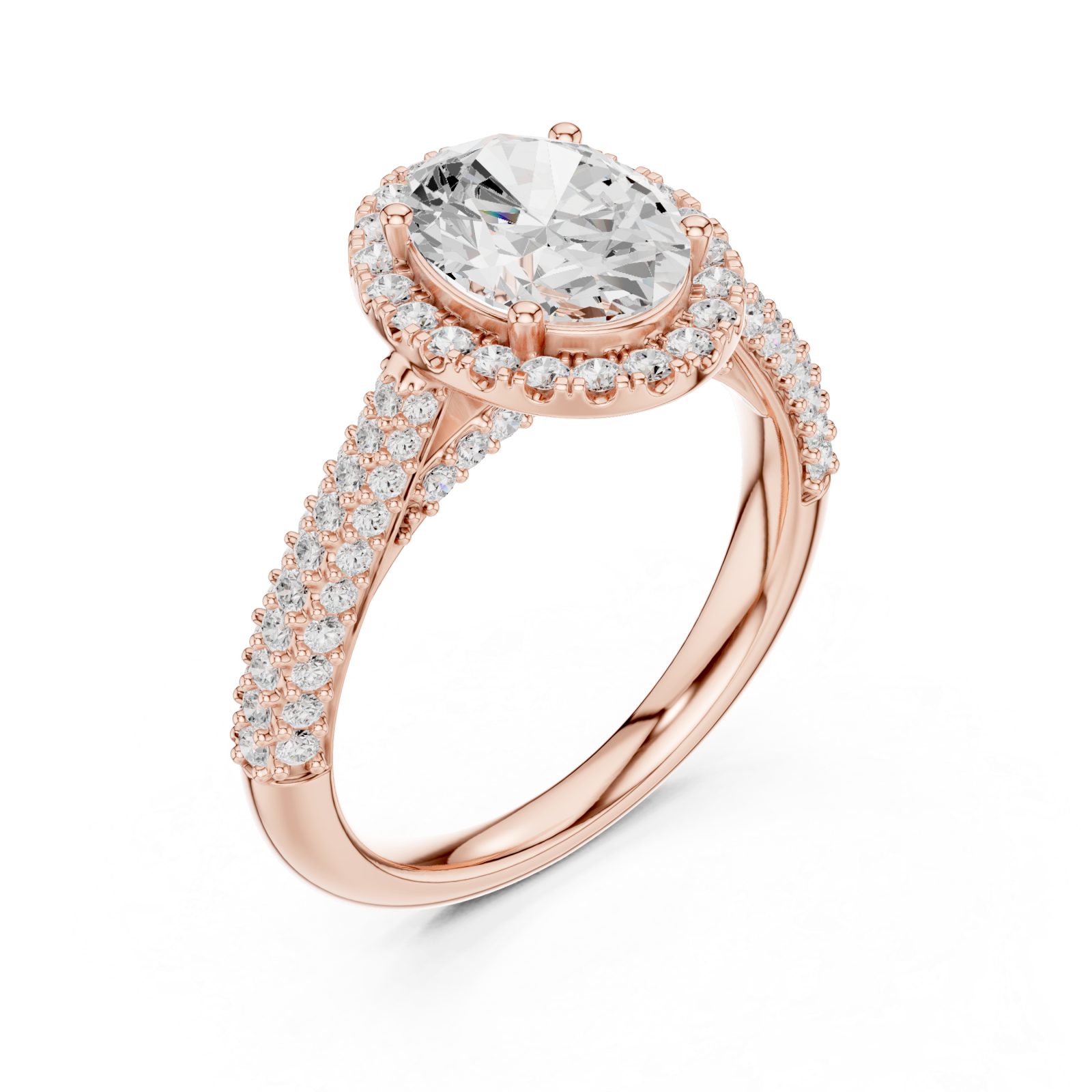  Rose Gold Celestial Halo Radiance Ring Right View