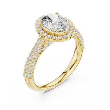 Gold Celestial Halo Radiance Ring Right View